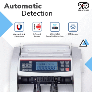 STEADFAST LIBOR-70 TRIPLE-DISPLAY BANKING GRADE Note Counting Machine