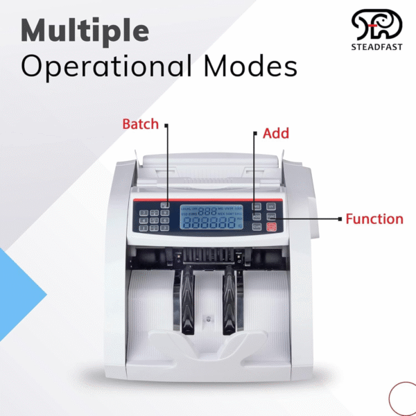 STEADFAST LIBOR-70 TRIPLE-DISPLAY BANKING GRADE Note Counting Machine
