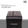 STEADFAST CC13-7 Sheets Micro cut Shredder - paper shredder, CD, Credit Card and Staples into 2 x 9 mm Unreadable Particle, Rice Size Paper Particles Bin Size-15L PULLOUT BIN