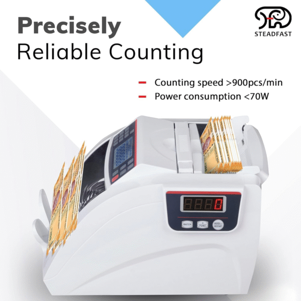 STEADFAST LIBOR-70 TRIPLE-DISPLAY BANKING GRADE Note Counting Machine