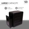 STEADFAST CC13-7 Sheets Micro cut Shredder - paper shredder, CD, Credit Card and Staples into 2 x 9 mm Unreadable Particle, Rice Size Paper Particles Bin Size-15L PULLOUT BIN